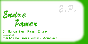 endre pamer business card